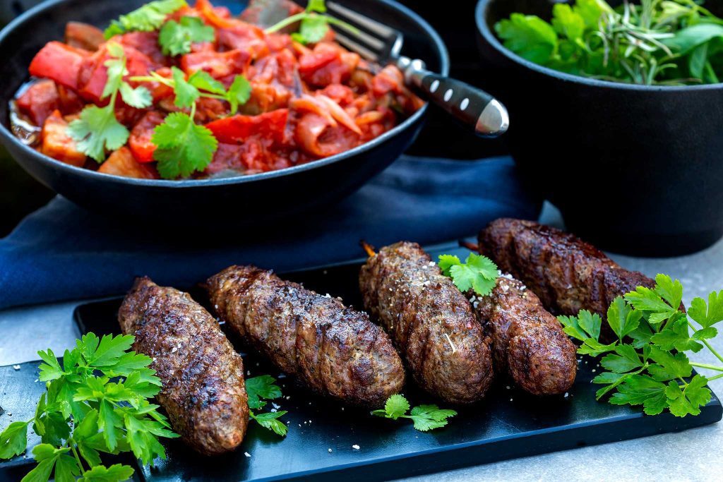 Grillspett med lammfärs